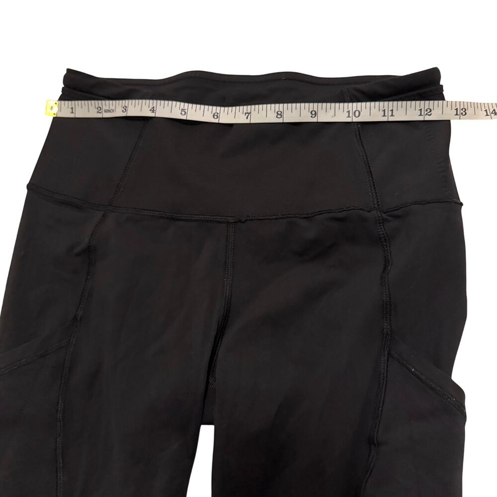 Lululemon black capris no tag fit like sz 6 activewear yoga - Picture 2 of 6